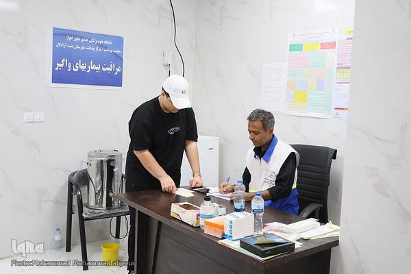 خدمت‌رسانی درمانی به زائران در مرز چذابه