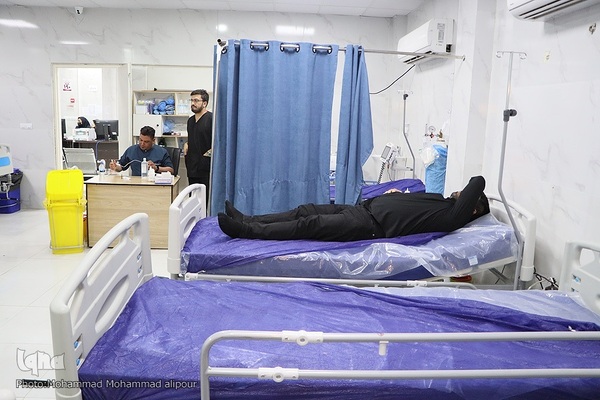 خدمت‌رسانی درمانی به زائران در مرز چذابه