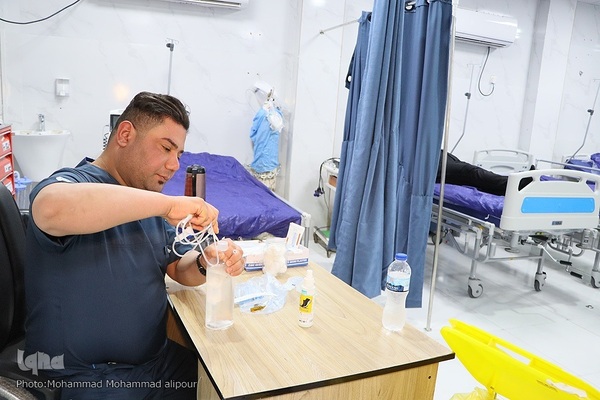 خدمت‌رسانی درمانی به زائران در مرز چذابه