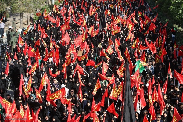 مراسم آیینی جاماندگان اربعین حسینی در شیراز