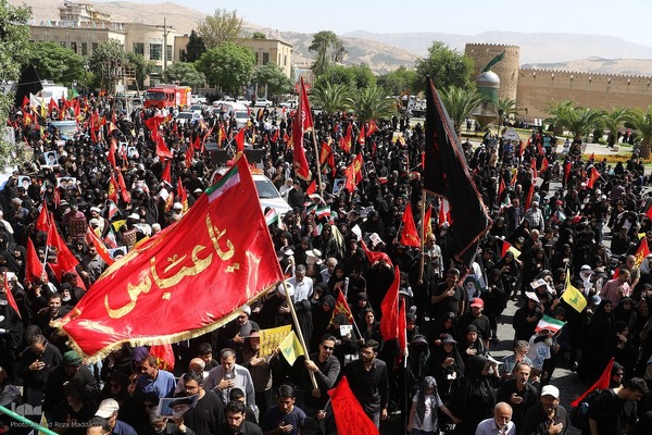 مراسم آیینی جاماندگان اربعین حسینی در شیراز