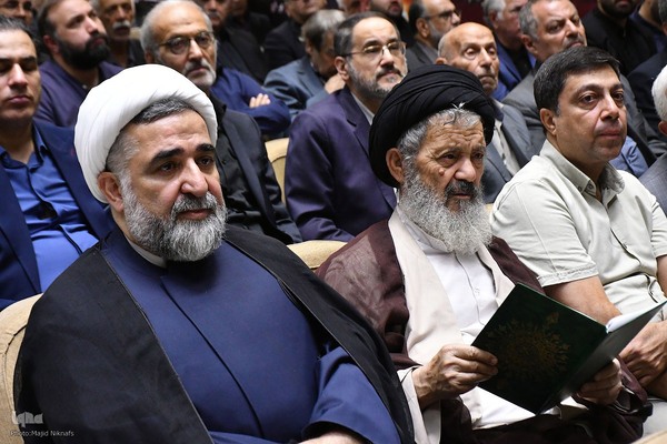 مراسم ختم مادر غلامعلی حدادعادل