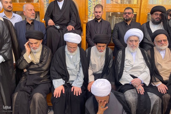 مراسم تشییع پیکر همسر آیت الله العظمی سید علی سیستانی