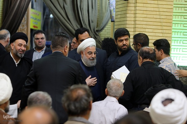 مراسم ختم همسر آیت الله سیستانی در تهران