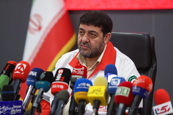 نشست خبری رئیس جمعیت هلال احمر