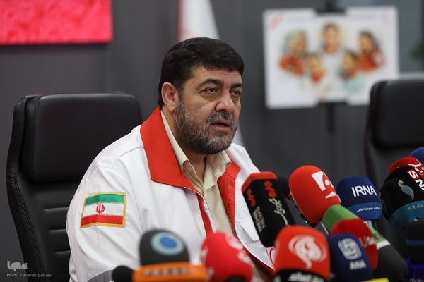 نشست خبری رئیس جمعیت هلال احمر