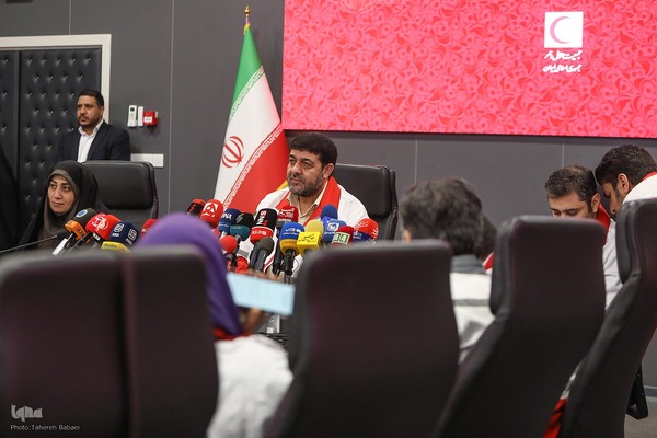 نشست خبری رئیس جمعیت هلال احمر