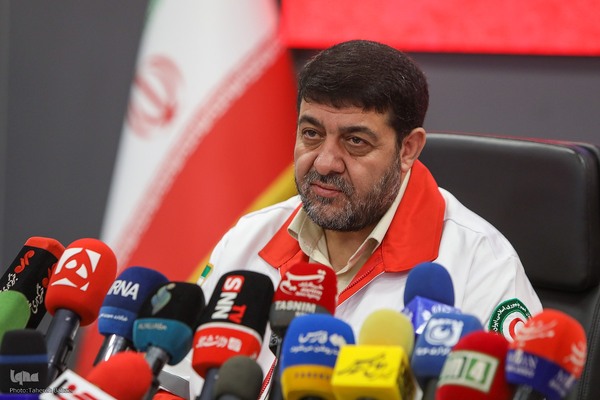 نشست خبری رئیس جمعیت هلال احمر