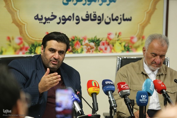 حمید مجیدی مهر، رئیس مرکز امور قرآنی سازمان اوقاف و امور خیریه در نشست خبری چهل و هشتمین دوره مسابقات سراسری قرآن کریم جمهوری اسلامی ایران