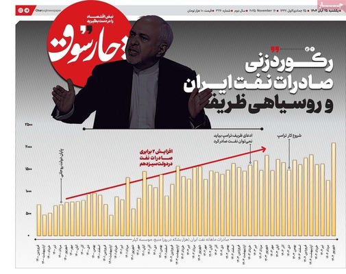 صفحه نخست روزنامه‌های یکشنبه ۲۵ آبان ۱۴۰۴