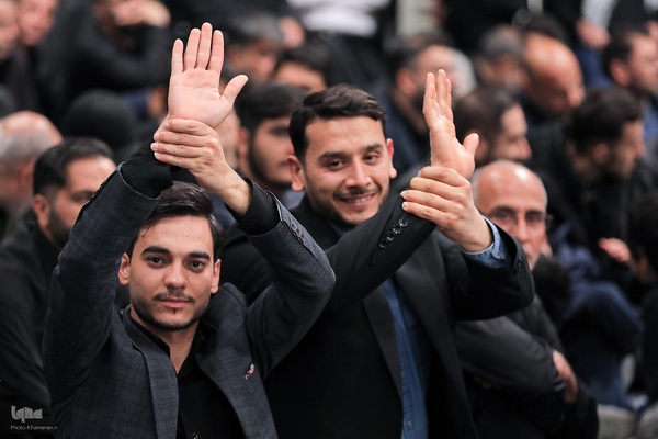 اولین شب مراسم عزاداری شهادت حضرت زهرا(س) با حضور رهبر معظم انقلاب