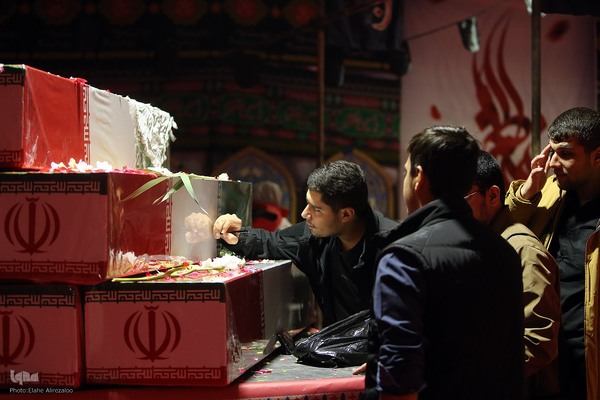 وداع با پیکر پاک ۱۰۰ شهید گمنام