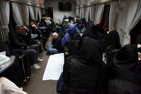 آئین عزاداری شهادت حضرت فاطمه الزهرا (س) در قطار ایران