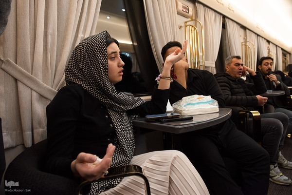 آئین عزاداری شهادت حضرت فاطمه الزهرا (س) در قطار ایران
