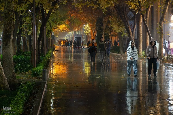 بارش باران پاییزی