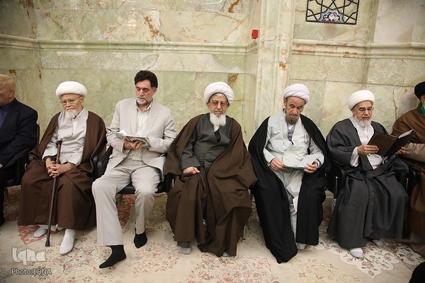 مراسم بزرگداشت آیت الله گلپایگانی در مسجد اعظم قم