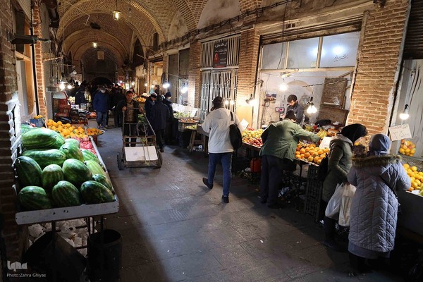 بازار شب یلدا - تبریز