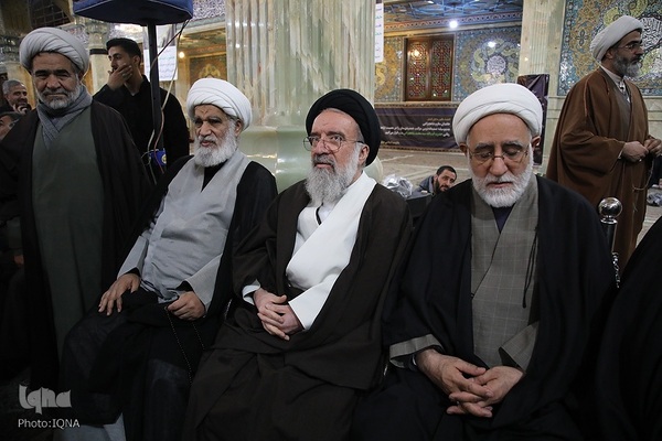 مراسم یادبود آیت‌الله سید محمد شاهچراغی در قم