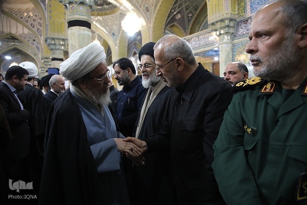 مراسم یادبود آیت‌الله سید محمد شاهچراغی در قم