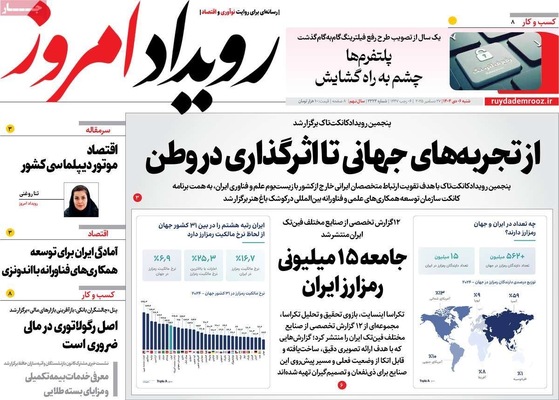 صفحه نخست روزنامه‌های ‌شنبه ۶ دی ۱۴۰۴