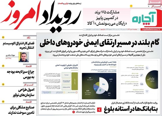 صفحه نخست روزنامه‌های ‌دوشنبه ۸ دی ۱۴۰۴