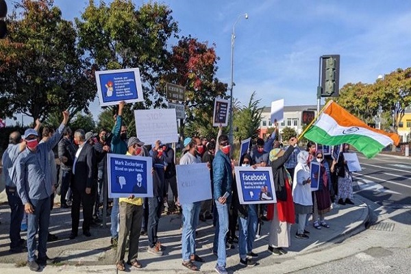 Manifestations des Américains contre le rôle joué par Facebook dans le développement de l’islamophobie en Inde
