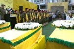 Funérailles d’un commandant de haut rang du Hezbollah à Beyrouth
